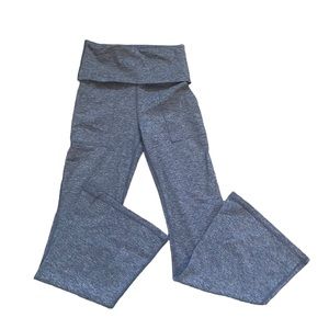 Womens Aerie Foldover blue flare leggings size small